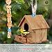 SunGrow DIY Paintable Wooden Bird & Hamster House