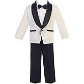 Boys Tuxedo Ivory Tuxedo Jacket Suits Toddler Children Tuxedos Suit Size 3t