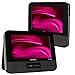 Philips PD9012/37 LCD Dual Screen Portable DVD Player, 9-inch - Black (Renewed)