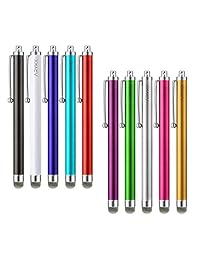 ARYKX Stylus Pen - Lápiz capacitivo de punta de malla para pantalla táctil universal (10 unidades, para dispositivos de pantalla táctil, iPhone, iPad, Kindle, tablet)