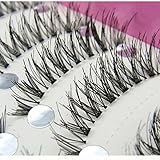 10 Pair False Eyelashes, AMA(TM) Japanese Style Natural Long False Eye Lashes Extension Thick Black Eyelashes Cluster Makeup (B)