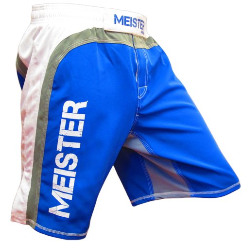 Meister MMA Hybrid Flex Board Shorts - Blue/White - 31/32
