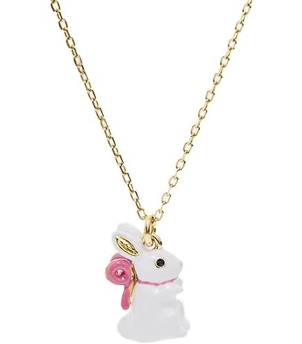 Amazon.com: Pearl Bunny Pendant Necklace White Rabbit Jewelry