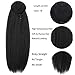 22 Inch High Puff kinky Afro Ponytails for Thick Hair Extensions Ponytail Synthetic Magic Paste Afro Puff Clip in Wrap On Around Black Hairpiece Ponytail for Women Jet Black (Drawstring Ponytail 1B)