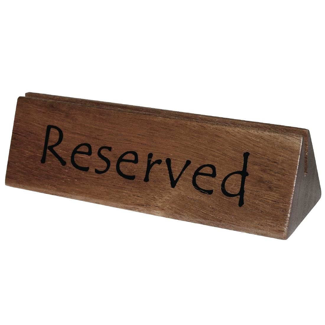 Wooden Reserved Sign/Menu Holder Gripper Cafe Restaurant Tableware 10pc