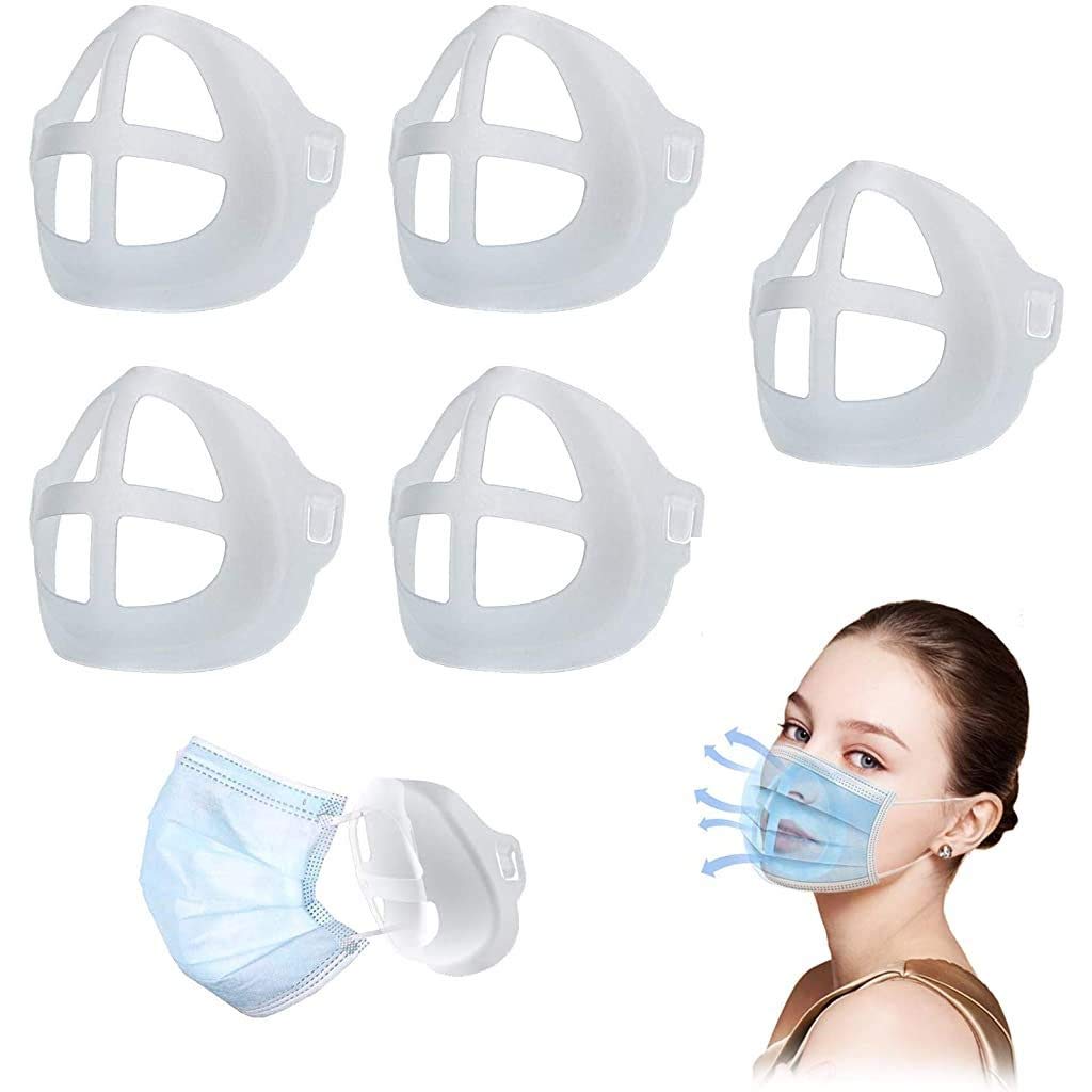 Boolavard 3D Stand Respirator Parts for Mask for Women Lipstick Protection Internal Support Increasing Breath Space Bracket Support Frame(7PCS)