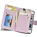 iPhone 5s Case,iPhone SE Case,iPhone 5 Case,by Ailun,Two-in-One PU Leather Wallet Case,Magnetic Detachable TPU Back Cover&Multiple Card Slots Cash Compartment,Wrist Strap[Purple]