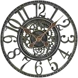 Garden Mile Vintage Open Face Green Wall Clock 30cm Outdoor Waterproof Clock view 4