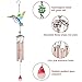 PROMISE YO Hummingbird Wind Chimes, Outdoor Stained Glass Windchimes Indoor Colorful Hummingbird Suncatcher Wind Chimes for Window, Home, Garden, Yard, Patio, Lawn Decoration (Hummingbird Pink Tube)