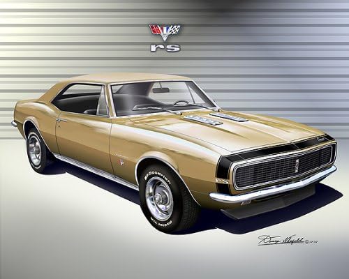 gold 67 camaro