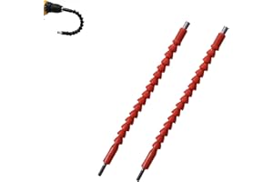OANRUYAN Superbit,Flexible Drill Bit Extension from any Angle,Super Bit Screwdriver Flexible Bends and Twists 360 degrees,Bendable Superbit Tool Shaft (2pcs,Red)