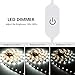 LED Strip Lights White, SOLMORE Dimmable LED Light Strip Kit with Power Supply 240LEDs 4m/13ft Waterproof Touch Strip Lights LED Rope Lights Tape Light for Kitchen Under Cabinet Room Bedroom Wedding