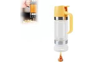 2026 Boutique Kitchen Tool - No-Drip Honey Dispenser, 12oz Glass Syrup Jar With Stand & Handle - Mess-Free Bottom Flow Honey 