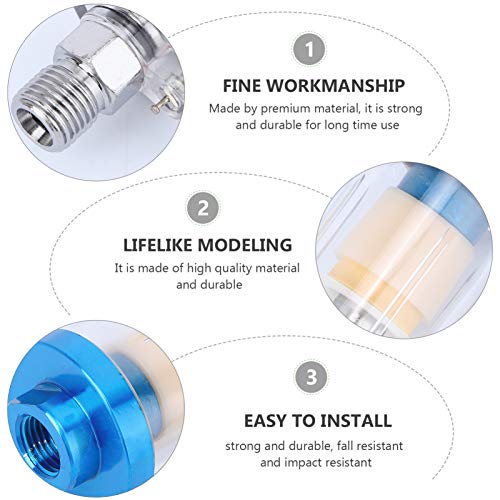 UKCOCO Olieafscheider voor water, val, filter, spuitverf, airbrushgereedschap. - Image 3
