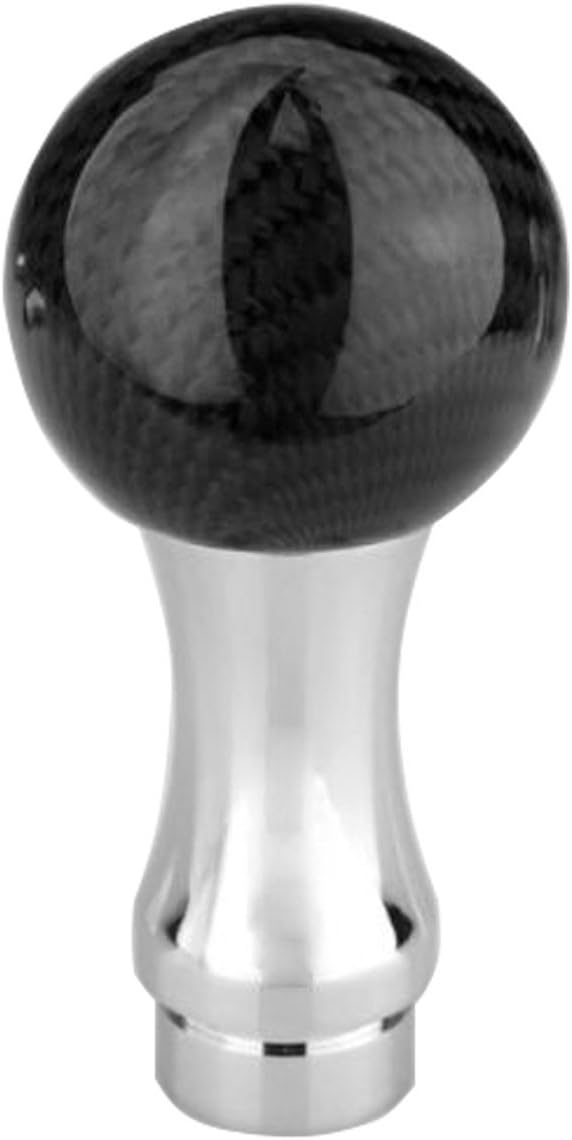 Sakali Universal Carbon Fiber Manual or Automatic Car Gear Shift Knob Shifter Lever Black