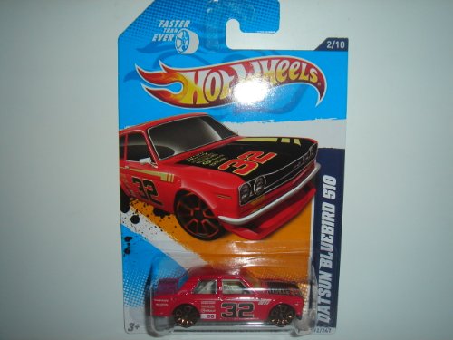 2012 Hot Wheels Faster Than Ever Datsun Bluebird 510 Red #92/247