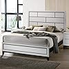 Roundhill-Furniture-Stout-Contemporary-Panel-Bedroom-Set-with-Queen-Bed-Dresser-Mirror-2-Night-Stands-White Roundhill Furniture Stout Contemporary Panel Bedroom Set with Queen Bed, Dresser, Mirror, 2 Night Stands, White