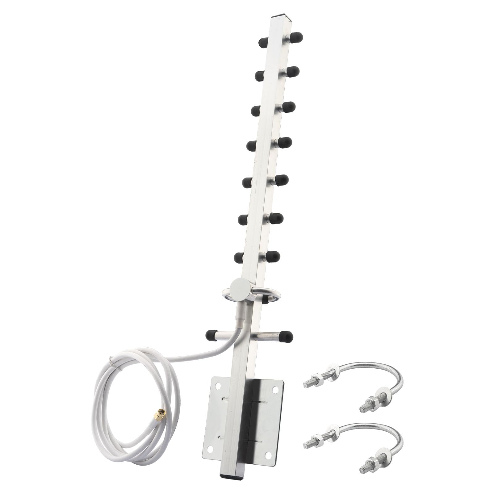 Photo 1 of Kaunosta Dual Band 2.4G/5.8G 9dBi Yagi Antenna Outdoor Directional Antenna High Gain with RP-SMA Male RG58 Cable 1.5M(5ft) 9 Unit WiFi Antenna for Network Router/Reapter/USB Adapter/Security Camera