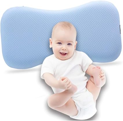 Amazon ベビーまくら 赤ちゃん まくら ベビー 枕 頭の形 矯正 寝はげ防止 向きぐせ防止 絶壁頭 寝姿を矯正 通気まくら 男女兼用 ベビーまくら 出産祝い 青 ベビー枕 ベビー マタニティ 通販