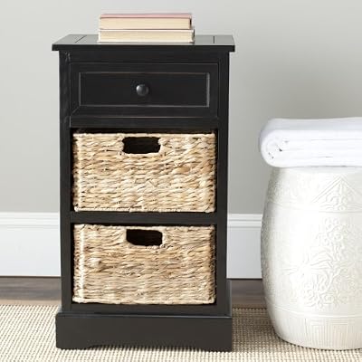 Safavieh Amh5700b American Homes Collection Carrie Side Storage Side Table Distressed Black Buy Online At Best Price In Uae Amazon Ae