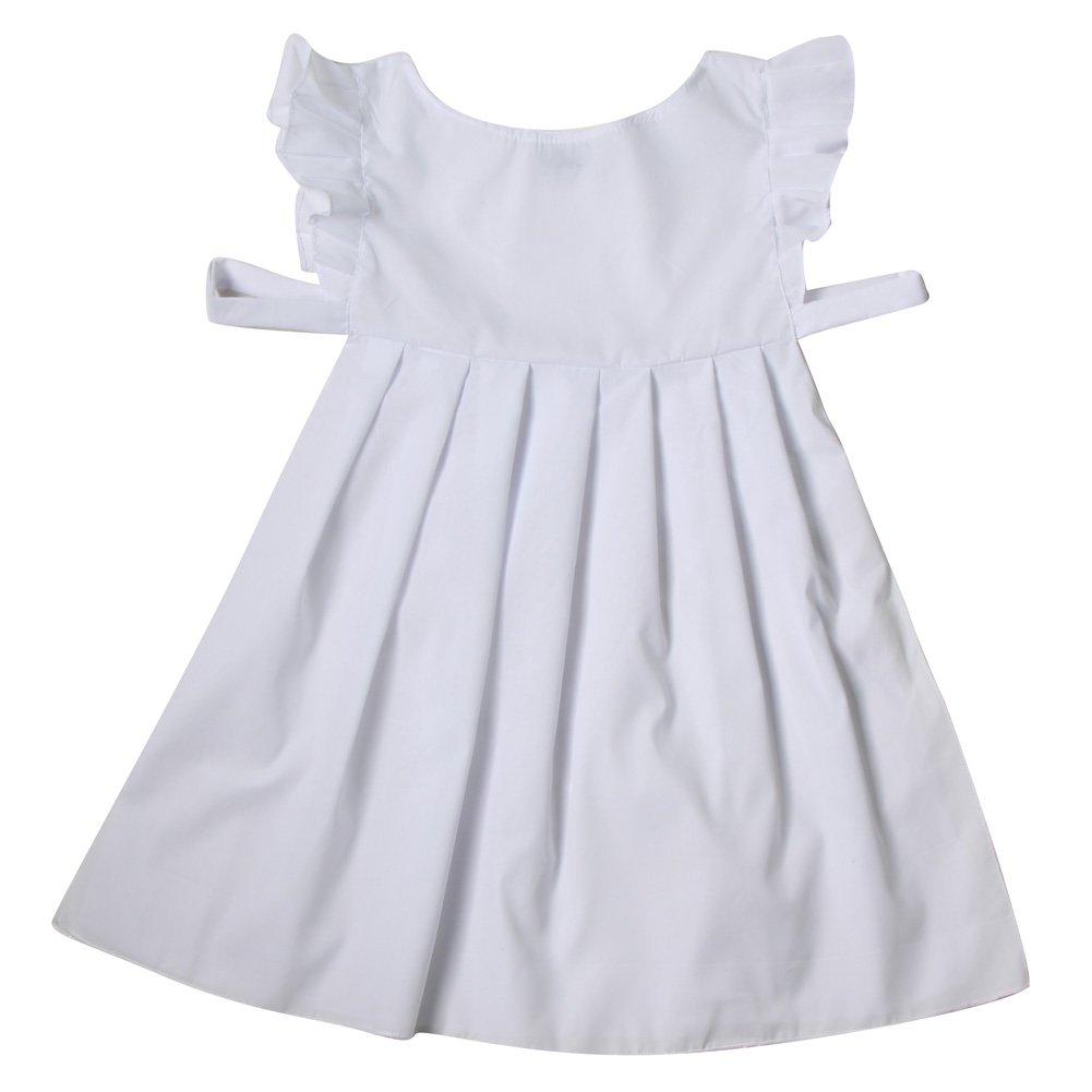 girls white peasant dress
