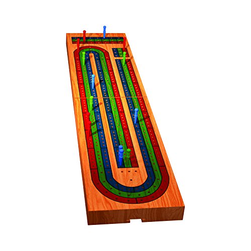 TCG Toys Solid Wood Cribbage Board Game