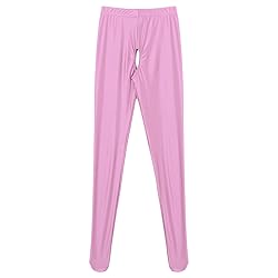 TiaoBug Womens Glossy Oil Yoga Pants Tights