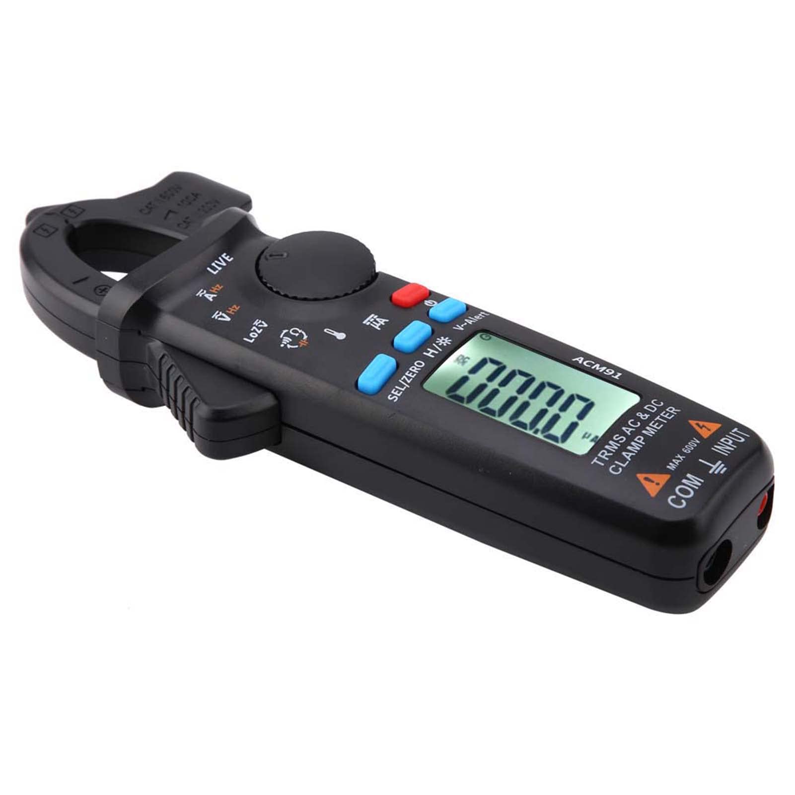 1mA AC/DC Current Digital Clamp Meter, True RMS 6000 Counts Meter Low Impedance Tester ACM91