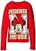 Disney Girls' Minnie Mouse M Long Sleeve Thermal Top