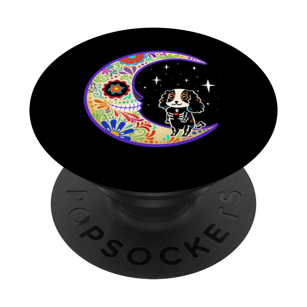 English springer spaniel Dia de Los Muertos PopSockets Swappable PopGrip