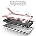 iPhone 7 Case, ROCK [Royce Stand] - Black & Rose Gold [Ultra Thin][Kickstand][Metal Texture Side Buttons][Dual Layered][Slim Fit][Hard PC + Soft TPU] For Apple iPhone 7 (2016)