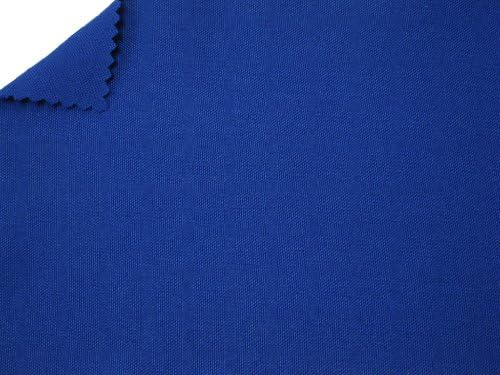10 Yards of 60" Wide Polyester Poplin Fabric - Royal Blue - Great for Tablecloths, Uniforms, and More.