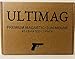 ULTIMAG - Gun Magnet, PREMIUM Gun Mount, 2-Pack | 43 LB RATING, Rubber Coated, Magnetic Gun Holder, Gun Holster, Truck, Car, Vehicle, Holster, Handgun, Rifle, Pistol, Revolver, Magazine, Wall, Bedside