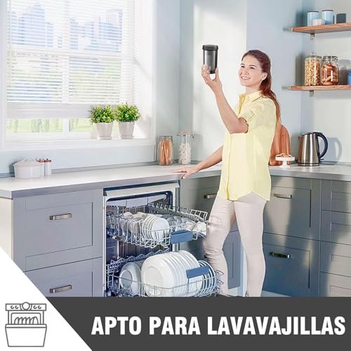THBPMU (2 piezas) 500ML Botella para Proteina de Coctelera，Botella Deportiva de Proteína, Vaso Agitador de Proteína con Mezclador, Sin BPA y 100% a Prueba de Fugas
