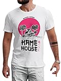 LeRage Dragon Ball Shirt Fan Made Kame House T-Shirt Funny Goku Tee White Men's Large