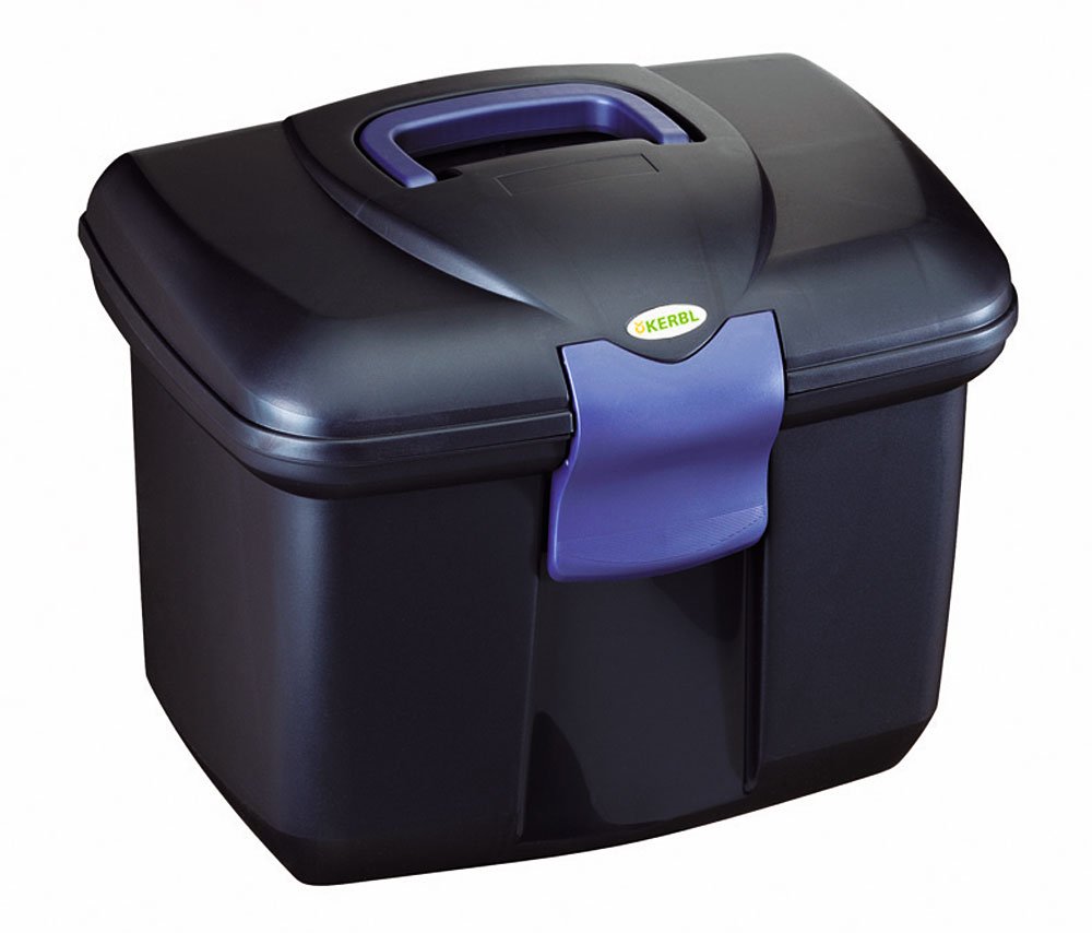 Covalliero Kerbl Grooming Box Roma Midnight Blue, 15.9 x 12.6 x 11.5 inches