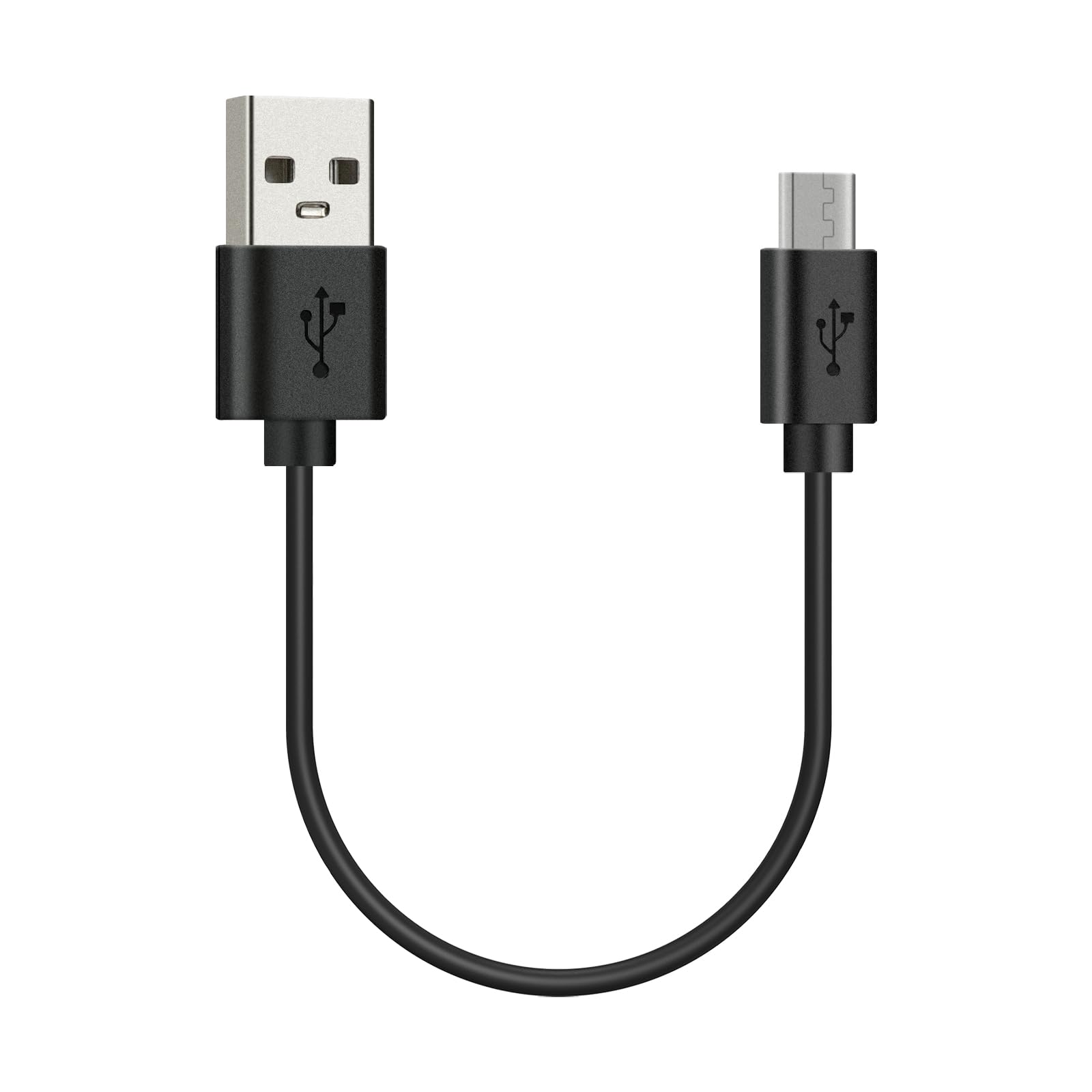 GEEKRIA Micro-USB Headphones Short Charger Cable Compatible with AfterShokz Shokz AS650, AS650SG, AS650CR, USB to Micro-USB Replacement Power Charging Cord (1 ft / 30 cm)