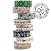 Crafty Rabbit Christmas III Washi Tape - Set of 8 Rolls - 262 Feet Total - Multicolor