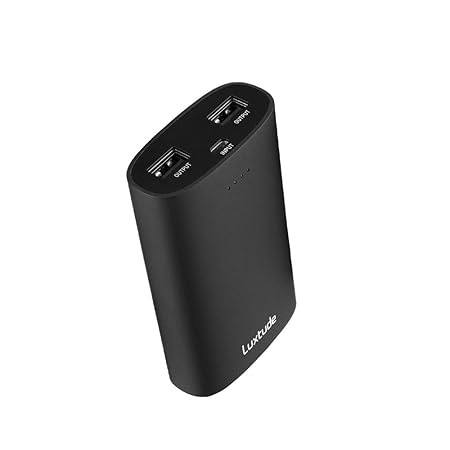 Luxtude Externer Akku 10000mAh Ultra kompakt dual USB (Max 2.1A Ausgang) Powerbank, große Kapazität mobiles Handy Ladegerät k