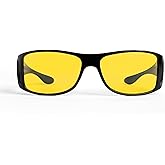 TrueDark by Dave Asprey | Daylights Fitovers | Blue Light Glasses for Women & Men, Yellow Lenses Block 75% of Blue Light for Heavy Daytime Screen Use
