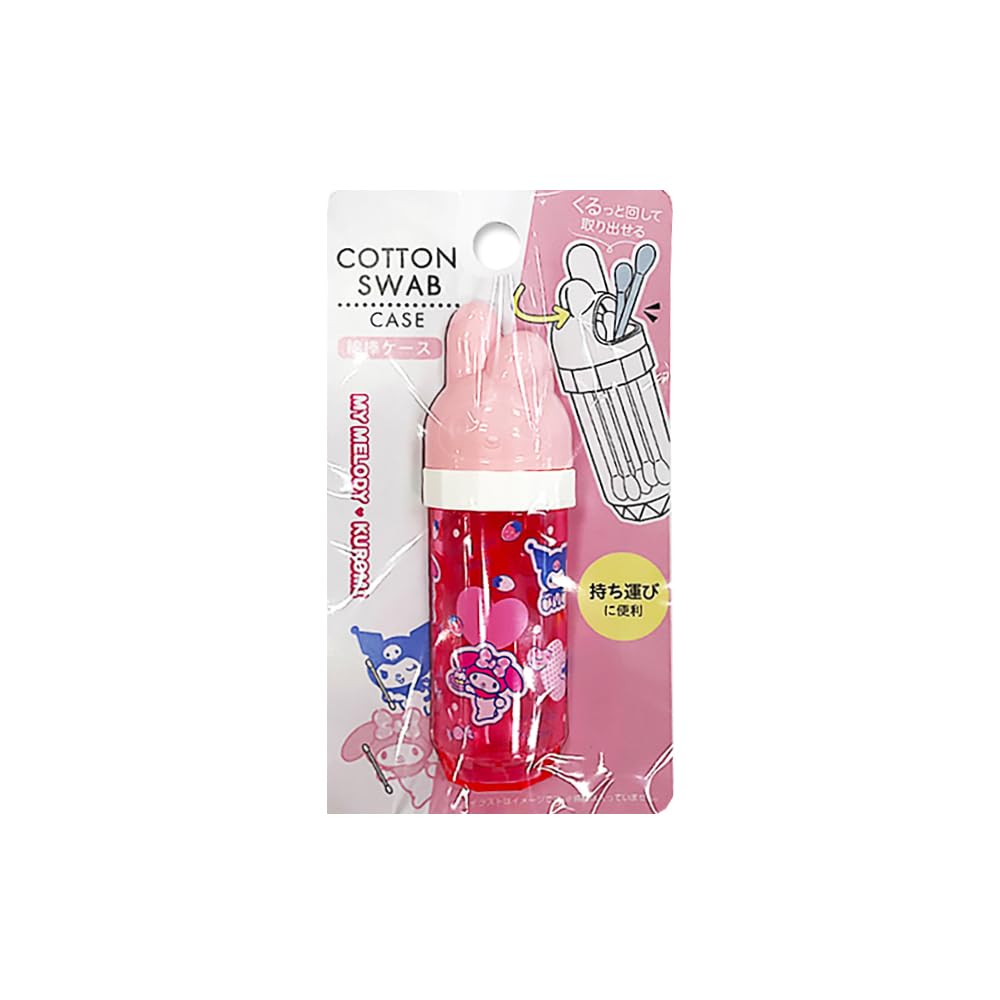 can do My melody × kuromi small cotton swab case cute pink