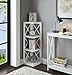 Convenience Concepts Oxford 3-Tier Corner Bookcase, White