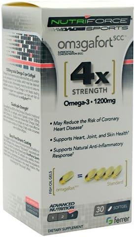 Nutriforce Sports Omega-Fort 4x OmegaSupplement, 30 Count by Nutriforce