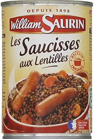 William Saurin Saucisses Aux Lentilles La Boite De 420g For