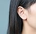S.Leaf Tiny Sterling Silver Stud Earrings Bird Leaf Cat Earrings for Woman (cat)