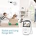Premium Wireless Baby Monitor By ANNKE - Built-In Camera & Clear Two-Way Audio - Night Vision Mode - 2.4GHz Encrypted WiFi Long Transmission Range - 2.4