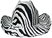 Zebra Print Cowboy Cowgirl Felt Hat