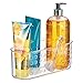 iDesign Hanging Suction Shower Caddy Basket for Bathroom Storage - Clear - Made in USA