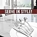 20 Piece 18/10 Stainless Steel Silverware Set - Multipurpose Flatware Utensils for Party, Wedding, Restaurant, Home Dining, Elegant Mirror Finish - Durable, Dishwasher Safe - Service for 4 - by Swiffe