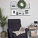 Wallniture Boston 46 Inch White Wall Shelf for Picture Frames, Narrow Picture Ledge Shelf for Wall Decor, Wood